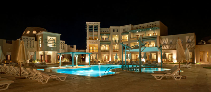 Mosaique Hotel El Gouna Swimming Pool Night