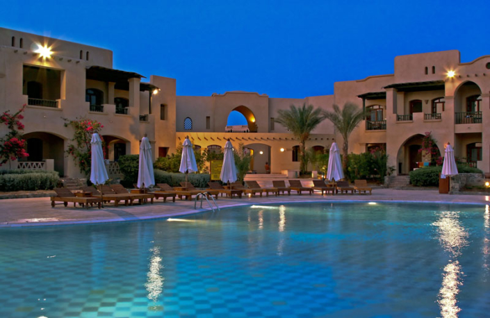 Rihana Resort Egypt sunset pool slides El Gouna