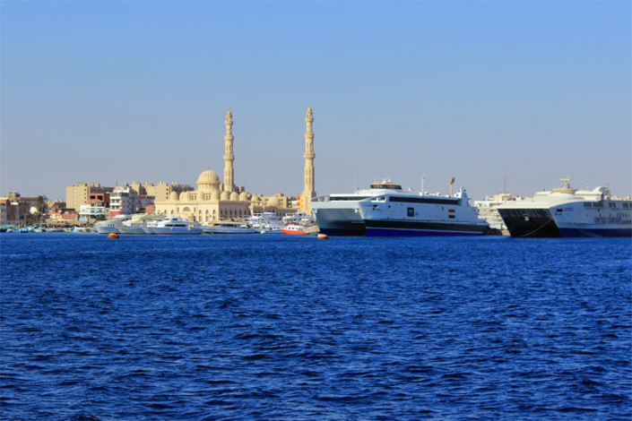 auf dem Weg von Hurghada zur Orange Bay